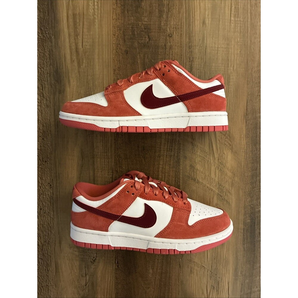 Nike Dunk Low Valentine's Day Pink Red Women Size 8.5 Shoes FQ7056-100